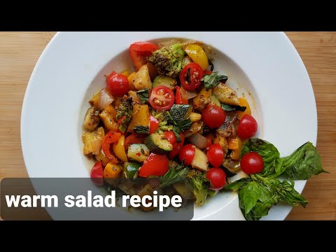 Warm salad recipe |grilled veggies salad |stir fry veg |vegetable salad recipe|winter salad recipe