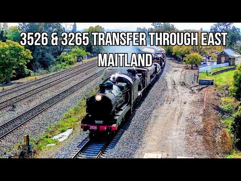 3526, 3265, 4501, 4916 and 4490 transfer to Broadmedow from Werris Creek-- East Maitland 22/8/2023