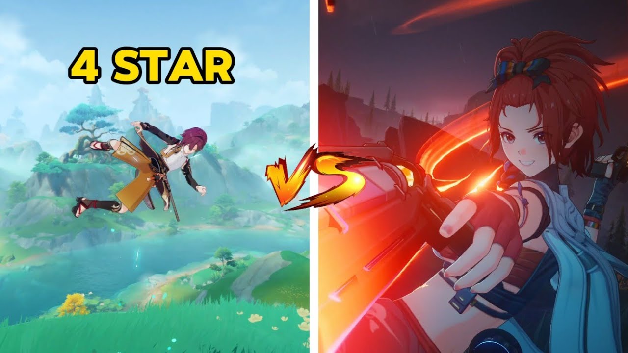 4 Star Characters In Genshin Impact vs. Wuthering Waves