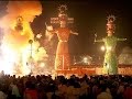 Ravan (Dahan) Huge Ravan Burning at ramlila maidan Delhi NCR Qutab Minar Mehrauli 2016 india