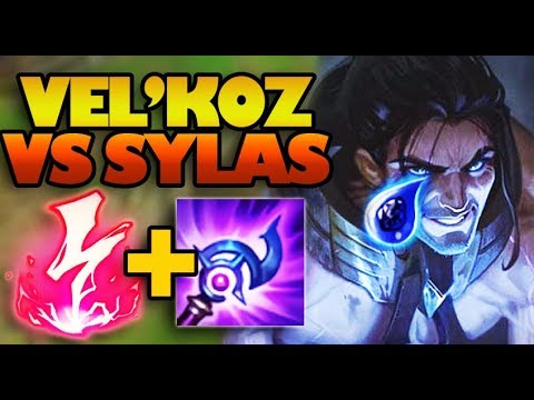RANK 1 VEL'KOZ ELECTROCUTE VS SYLAS MID LANE SEASON 9 - League of Legends