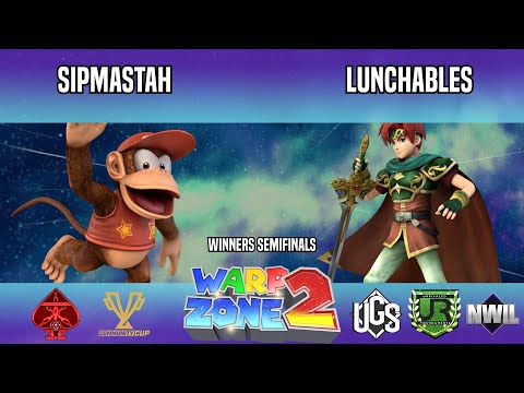 Warp Zone 2 - Winners Semifinals - SipMastah(Diddy Kong) Vs. Lunchables(Roy)