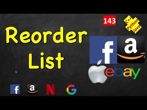 Reorder List | LeetCode 143 | C Java Python