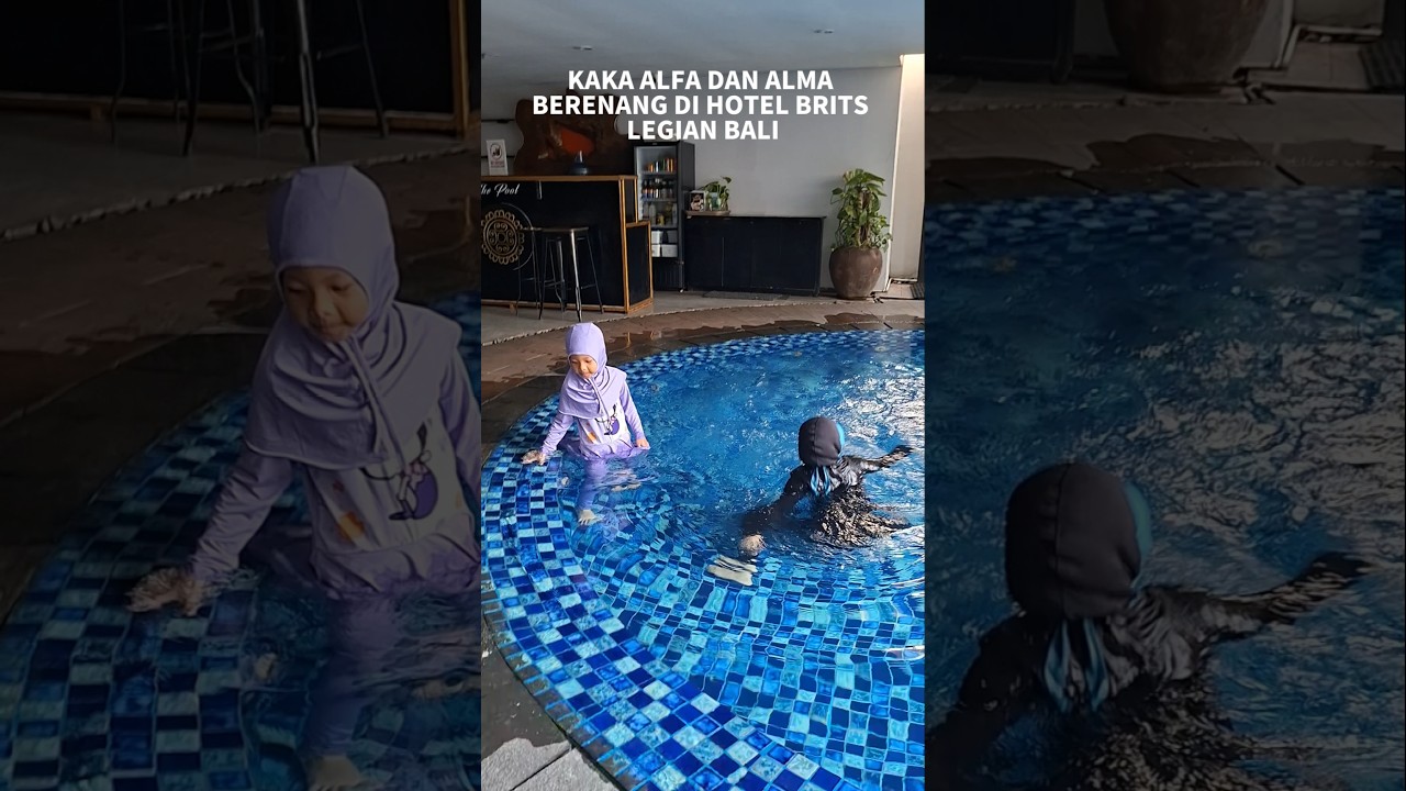 Momen Seru Alfa & Alma Main Air di Brits Legian Hotel Bali! #Shorts
