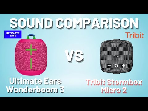 Tribit Stormbox Micro 2 vs Ultimate Ears Wonderboom 3 Sound Comparison