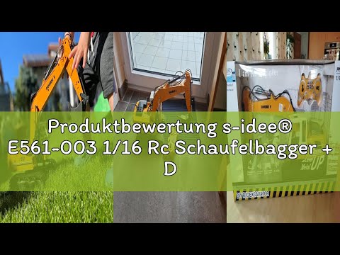 Produktbewertung s-idee® E561-003 1/16 Rc Schaufelbagger + DREI Anbauteile 15 Kanal Bagger 1:16 mit