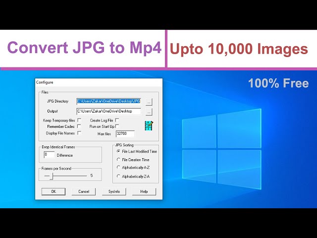 pasado Momento Alacena Convertir la imagen JPG a MP4 mediante un servicio gratuito