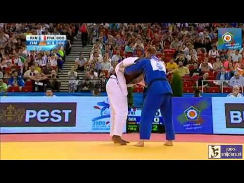 Judo 2013  European Championships Budapest: Riner (FRA) - Zimmermann (GER) [+100kg]
