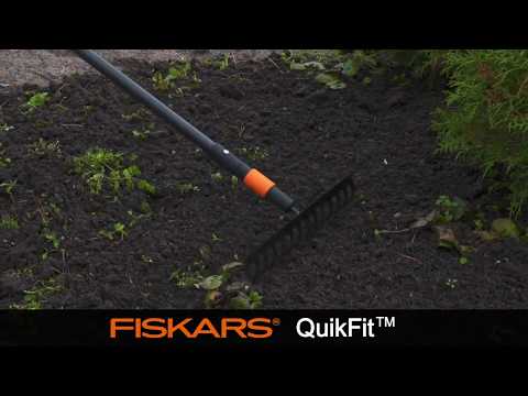 Грабли для грунта Fiskars QuikFit 16 зубьев (1000654) - фото 1 - id-p1757163723