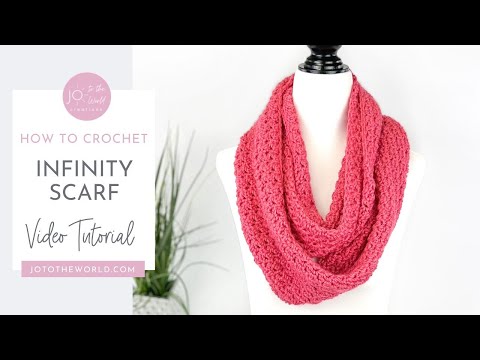 Easy Infinity Scarf Crochet Pattern | Crochet Infinity Scarf for Beginners