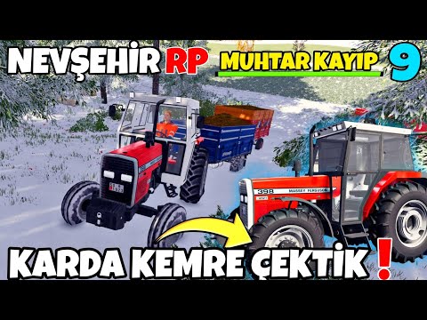 MF 398'i ÇİFT ÇEKER YAPTIM❗️ MUHTAR ORTALARDA YOK ❗️ KAR KAPLI YOLLARDA KEMRE ÇEKTİK | FS22 #farming