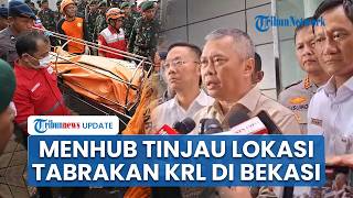 Menhub Tinjau Lokasi Tabrakan KRL dengan KA Bromo Anggrek di Bekasi, Evaluasi Perlintasan Kereta