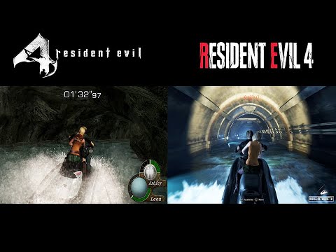 ORIGINAL vs REMAKE | JET SKI ESCAPE Comparison - Side by Side | Resident Evil 4 Remake