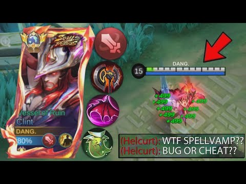 NEW META CLINT FIGHTER EMBLEM FOR SPELLVAMP HÁCK BUILD!🤯🔥 (100% BROKEN EMBLEM!) - MUST TRY! - MLBB