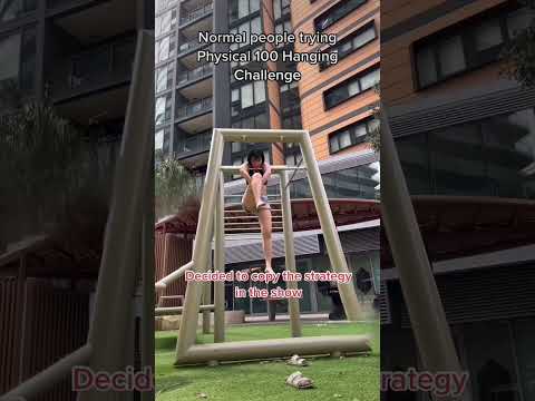 Kpop dancer trying Physical 100 Hanging challenge #피지컬100