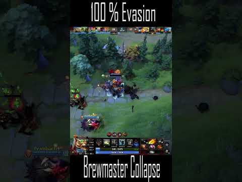 100% Evasion by Brewmaster Collapse #dota2 #dota #clips #ytshorts #shortsvideo #collapsedota