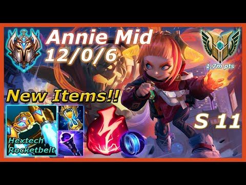 Challenger Annie New Items - Annie Season 11 - Annie Patch 11.7 - Annie vs Irelia - Annie S11
