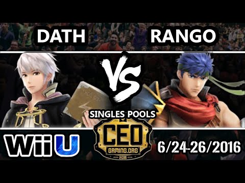 CEO 2016 Smash 4 - Dath (Robin) Vs. OES | Rango (Ike) SSB4 Tournament - Smash Wii U