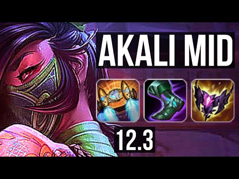 AKALI vs AHRI (MID) (DEFEAT) | 10 solo kills, 1.7M mastery | BR Diamond | 12.3