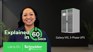 Galaxy VXL 3-Phase UPS in 60 Seconds | Schneider Electric