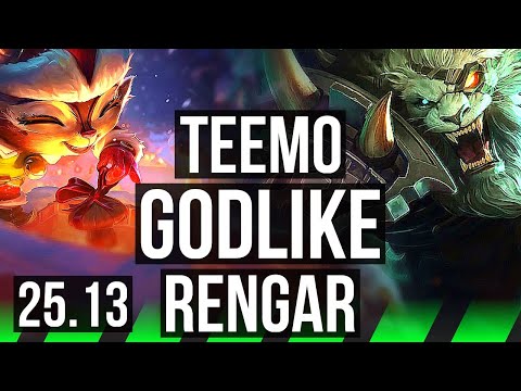 TEEMO vs RENGAR (JGL) | 7/0/11, Godlike | EUW Diamond | 25.13