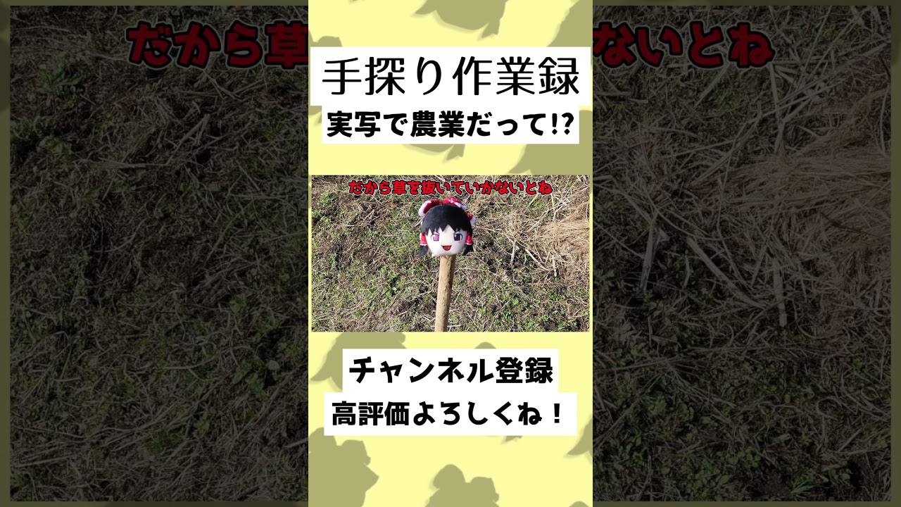 【55秒】畑をつくるときにゆっくり霊夢登場！？ #ゆっくり実況 #Shorts