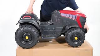 Детский электромобиль Bettyma Трактор с прицепом 2WD 12V - BDM0925-RED
