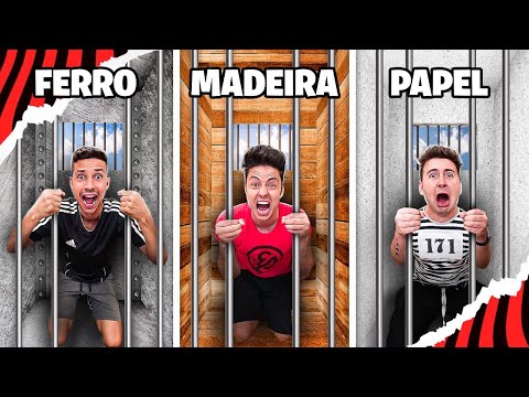 QUEM ESCAPAR DA PRISÃO DE PAPEL, MADEIRA OU FERRO PRIMEIRO, VENCE! - Desafio
