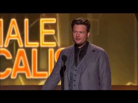Blake Shelton Wins ACM Male Vocalist of the Year, April 1, 2012