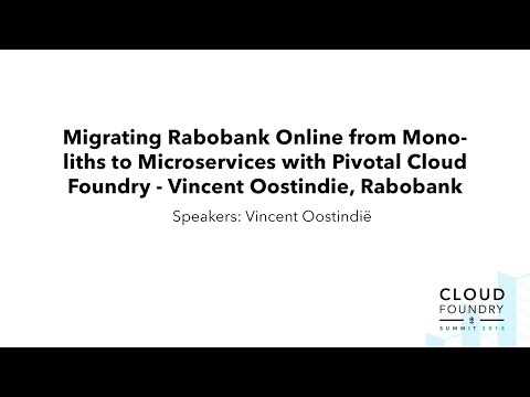 Migrating Rabobank Online from Monoliths to Microservices with ...
