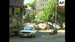 KOSOVO: PRISTINA: NATO PEACEKEEPING TROOPS: REACTIONS