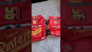 Lightning McQueen Backpack Inflation #lightningmcqueen #pixarcars #disneyland #disneystore