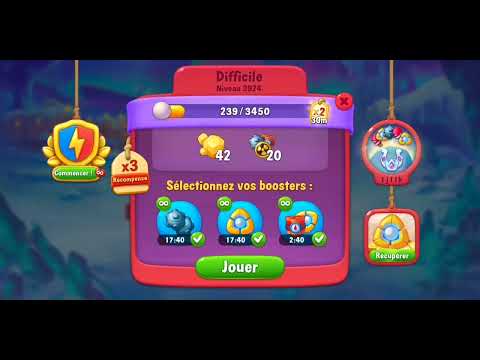 fishdom level 3921 to 3925 / niveau 3921 à 3925 full boosters