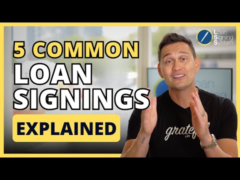 5 Most Common Loan Signings Explained | Guide For Notary Signing Agents