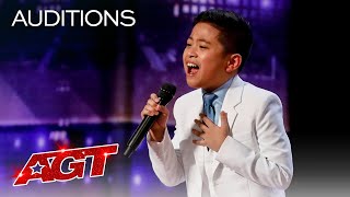 10-Year-Old Peter Rosalita SHOCKS The Judges With &quot;All By Myself&quot; - America&#39;s Got Talent 2021