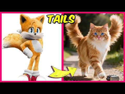 🦔💙Sonic the Hedgehog 3 Characters as Cats 🐱 & Their Favorite Drinks, Snacks, Movies & More! Tails