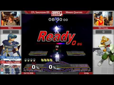 CFL Smackdown 101 Melee - MrLz (Marth) vs SS Colbol (Fox) - Winners Quarters