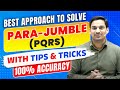 PARAJUMBLES Best Approach To Solve PQRS SSC BANK CDS PARA JUMBLES BY GOPAL VERMA SIR