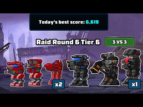 Raid Round 6 Tier 6 (3v3 Energy Raid) | Best Score | New 2024 Raid Guide | Supermechs