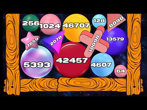 2048 DESTRUCTION BALL 3D - Reach 167599931 Infinity Number ASMR Gameplay