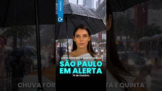 ⚠️ São Paulo em alerta para chuva forte!