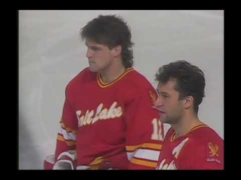 Mike Barack Hockey Play-by-Play.  Salt Lake at Phoenix 1991-92.  First Half.