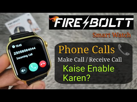 Fire-Boltt Smart Watch Mein Phone Calls Kaise Karen? | Call Settings Fireboltt Smartwatch 🇮🇳