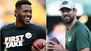 Antonio Brown and Aaron Rodgers would be happy together on the Packers – Stephen A. | First Take