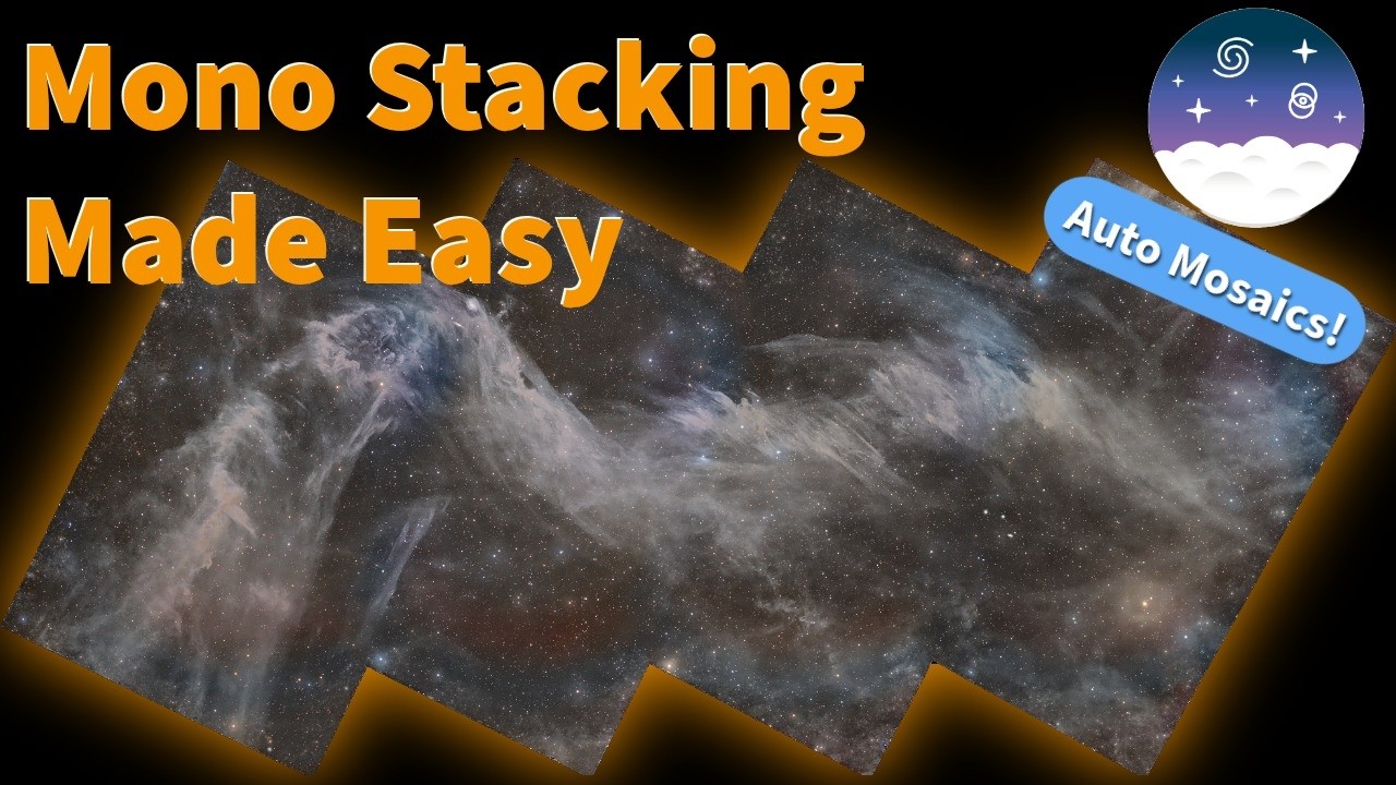 New Siril Script: Automatic Mono Stacking with Mosaic Support!