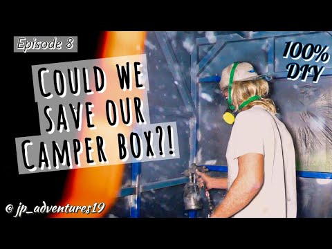 Did the rain destroy our CAMPER BOX?! Rusty times - Mercedes-Benz UNIMOG expedition vehicle (Eps. 8)