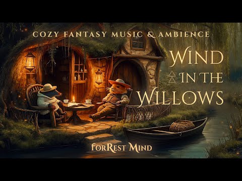 Ratty & Mole Relaxing On The River Bank 🌾 Night Forest Ambience & Gentle Fantasy Music for Reading