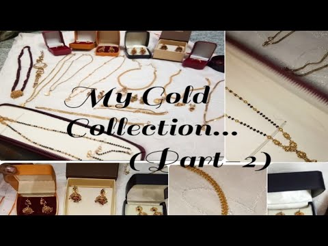 Gold jewellery collection part 2//simple gold collection video