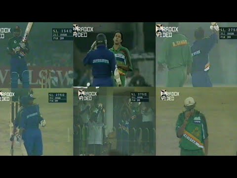 Jayasuriya (134*) & Aravinda De Silva (102*) Firing Knocks Destroyed Pakistani Bowling Line up!!1997