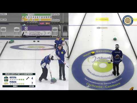 Hofstra vs Perozak - 2023 Curling Alberta Optimist U18 Boys Provincials